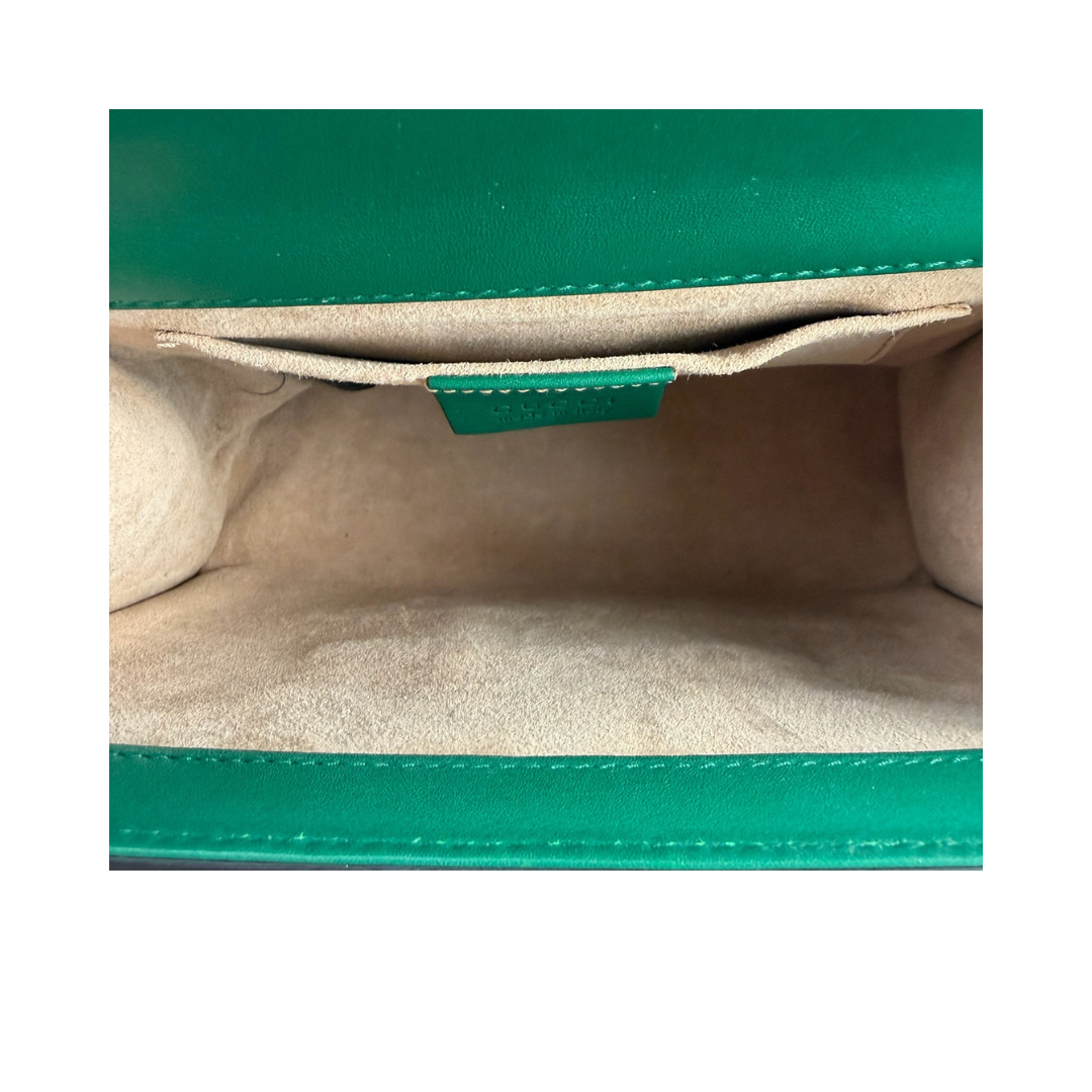 Gucci Green Pearly Small Padlock Bag