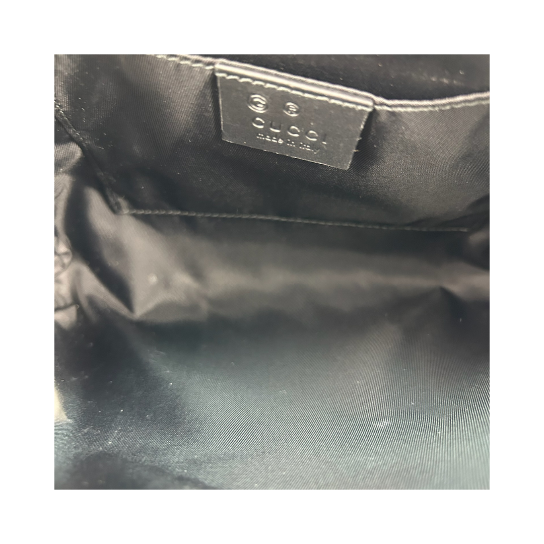 Gucci Black Techno Canvas Web Belt Bag