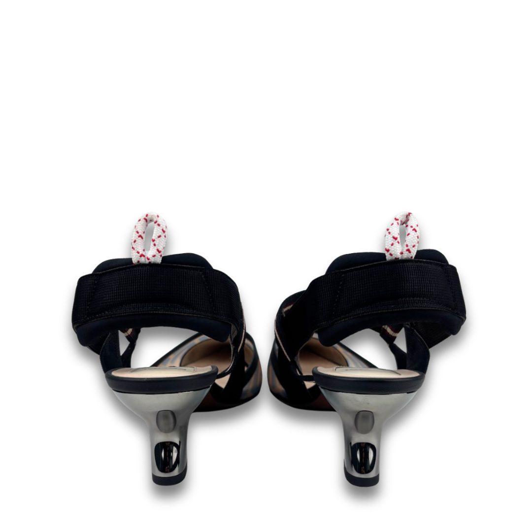 Fendi Colibri Slingback Pumps - Size 40.5