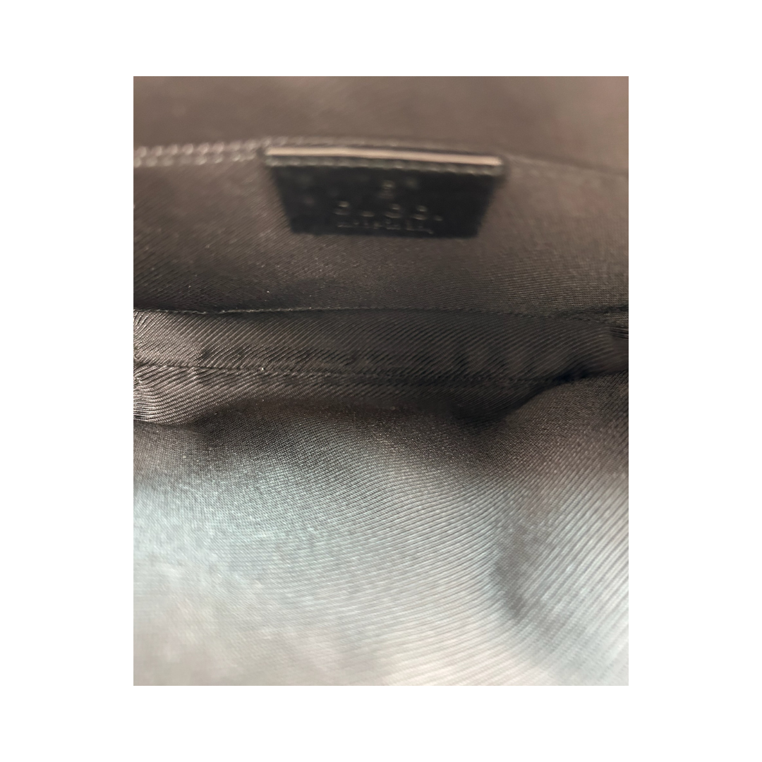 Gucci Black Canvas Shoulder Bag