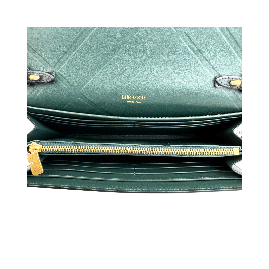 Burberry Snip Leather Chain Wallet