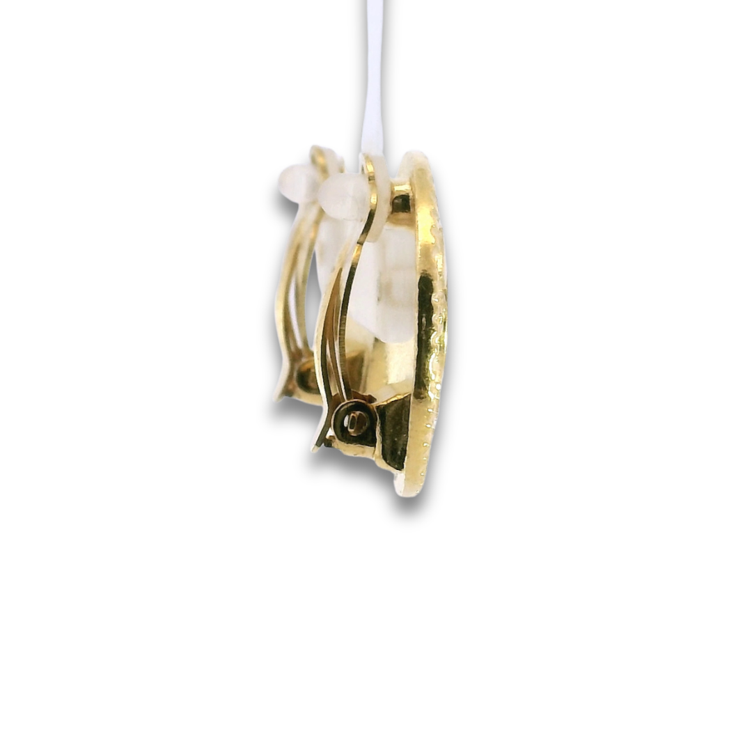 Chanel CC Coin Clip-On Earrings
