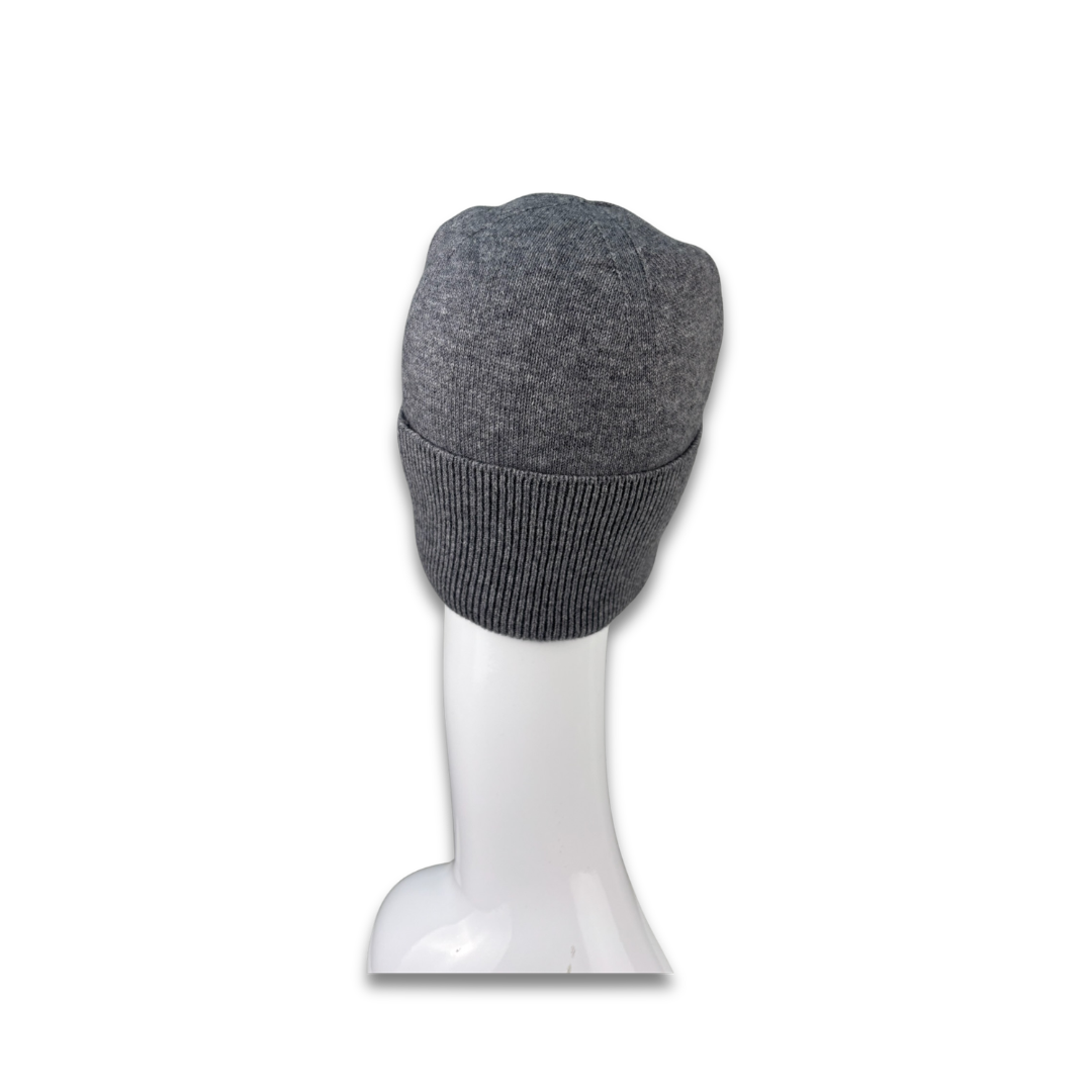 Chanel Grey Cashmere CC Beanie