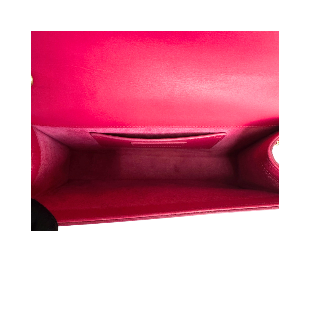 YSL Hot Pink Medium Kate Tassel Chain Bag