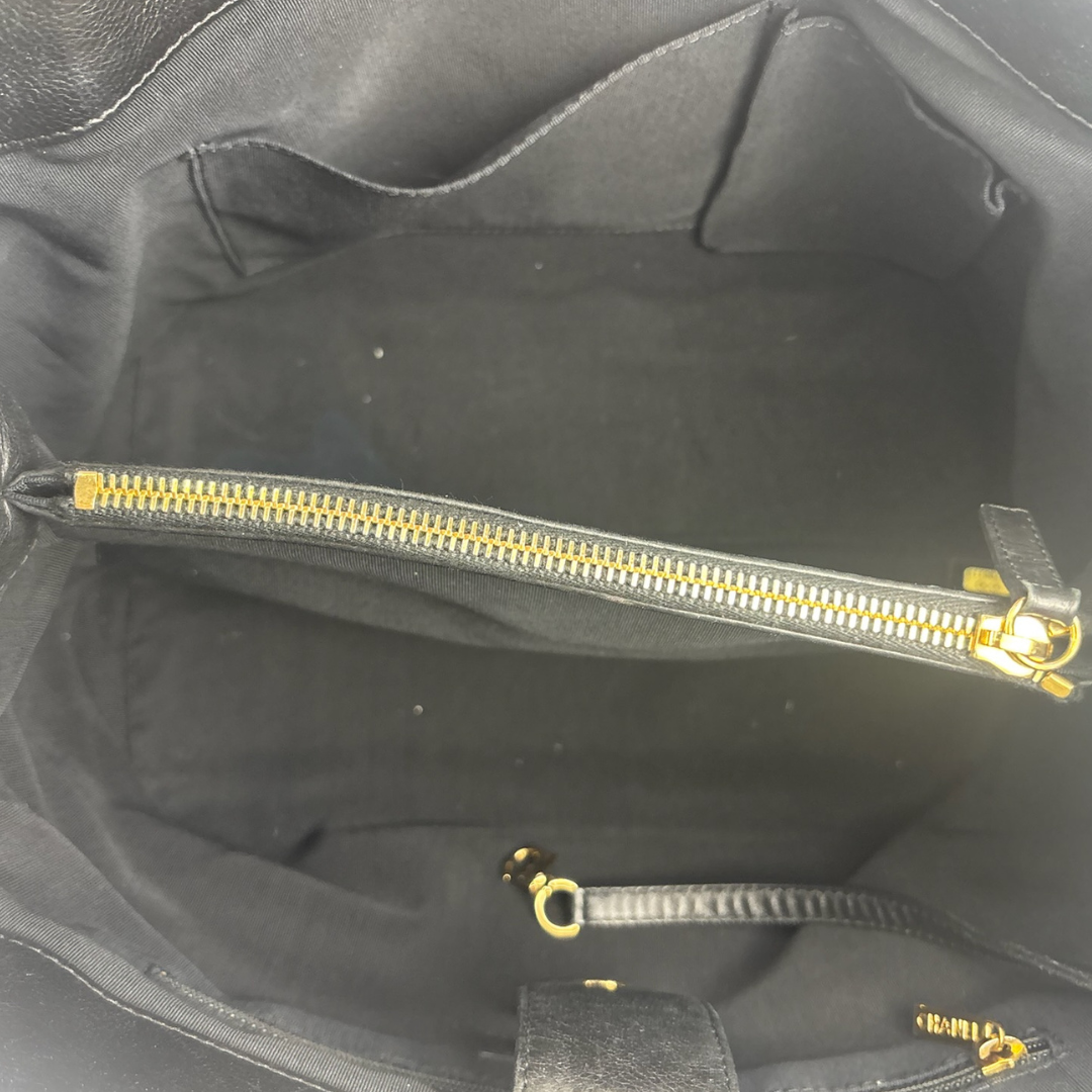 Chanel Black Small Chain Me Tote