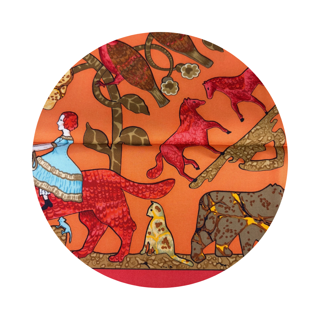 Hermès 'Early America' Silk Scarf 90