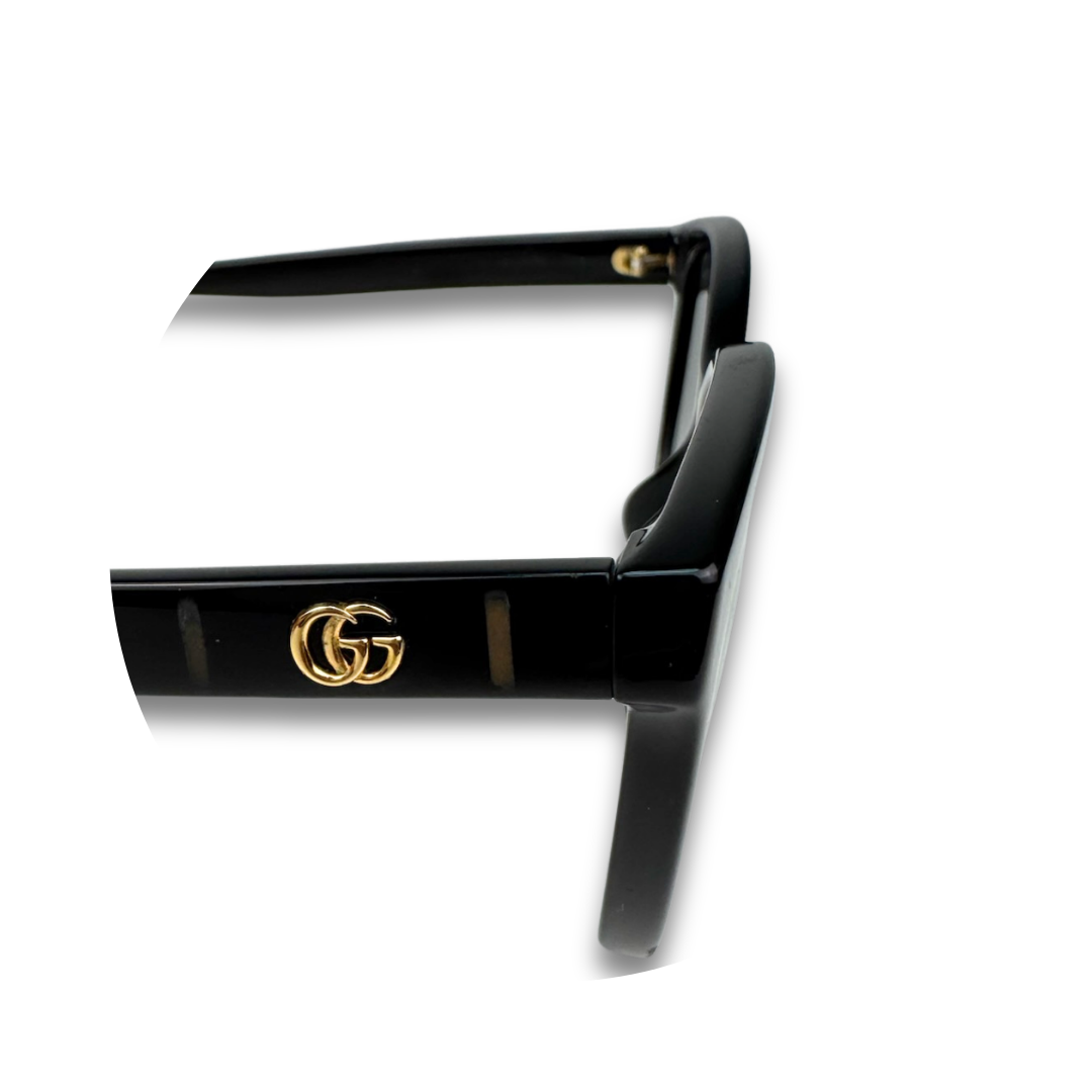 Gucci Black Round Sunglasses