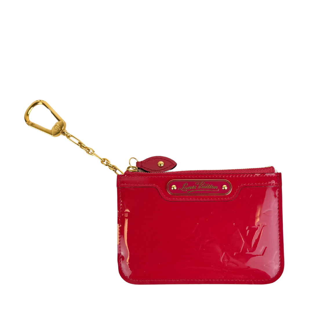 Louis vuitton red key pouch hotsell
