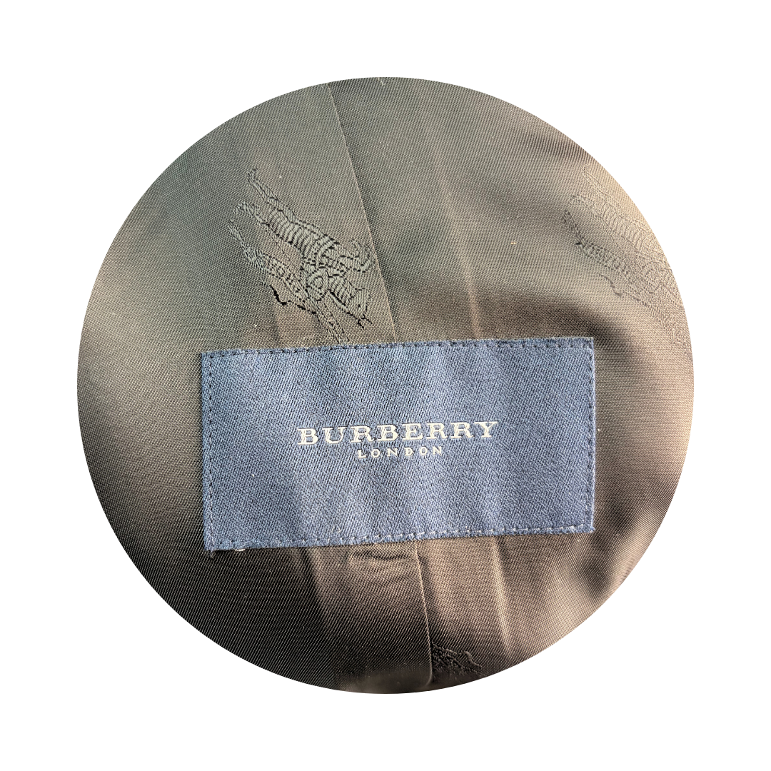 Burberry Burgundy Wool Georgia Coat - Size Small