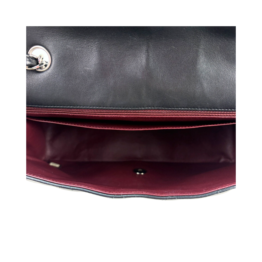Chanel Black Lambskin Jumbo Single Flap