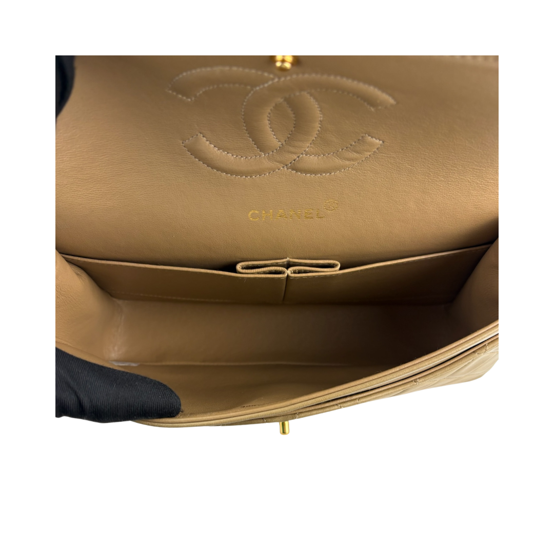 Chanel Classic Khaki Medium Double Flap
