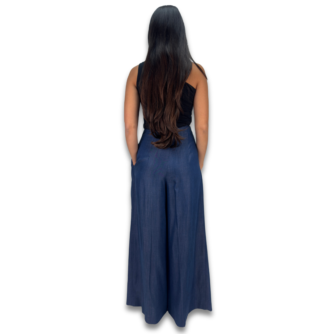 TWP Wide Leg Denim Trousers - Size 2
