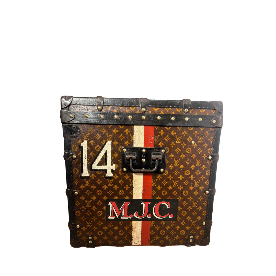 Louis Vuitton Monogram Antique Malle Courrier 110 Trunk