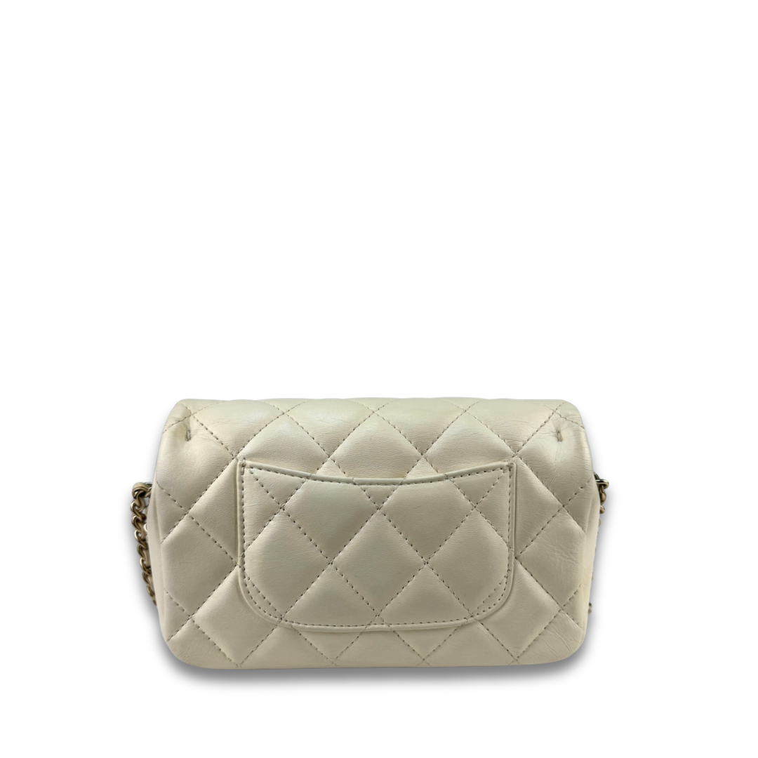Chanel Cream My Precious Pearls Mini Flap Bag