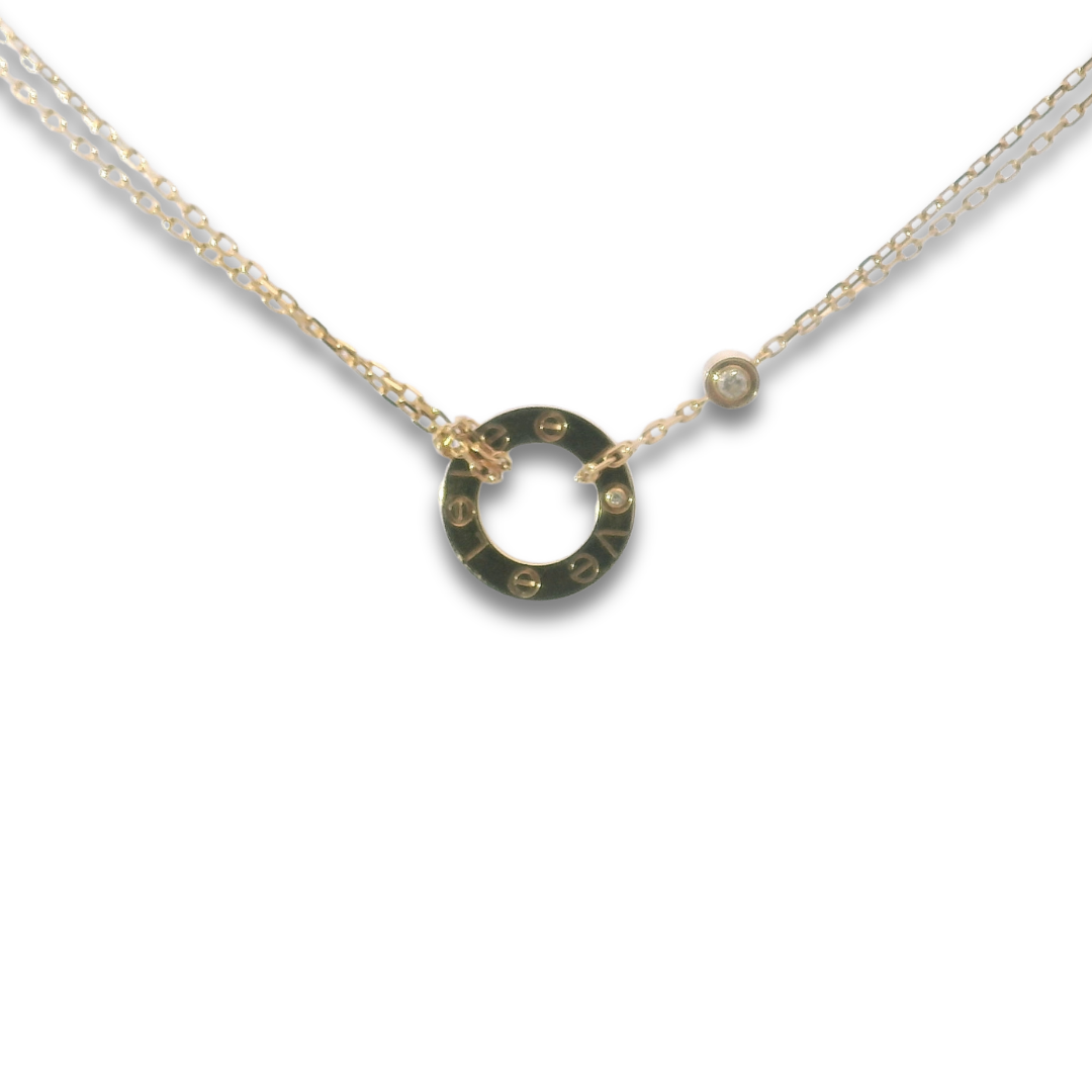 Cartier Rose Gold Love Necklace