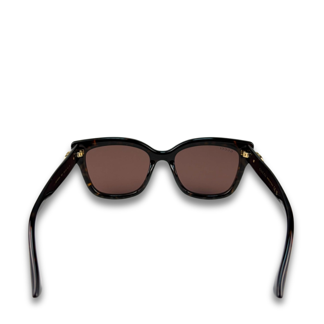 Gucci Square Tortoiseshell Sunglasses