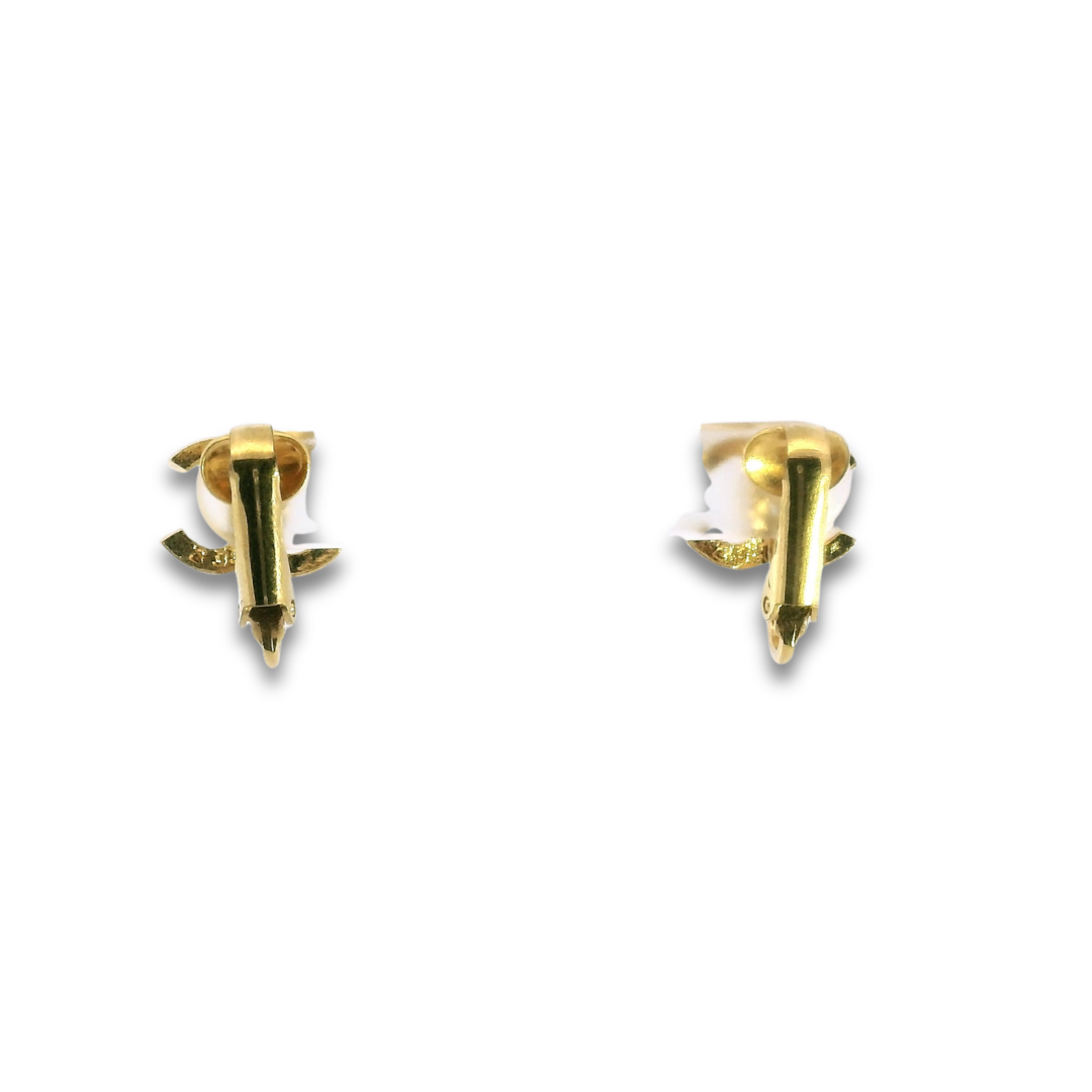 Chanel Dainty CC Huggie Clip-On Earrings