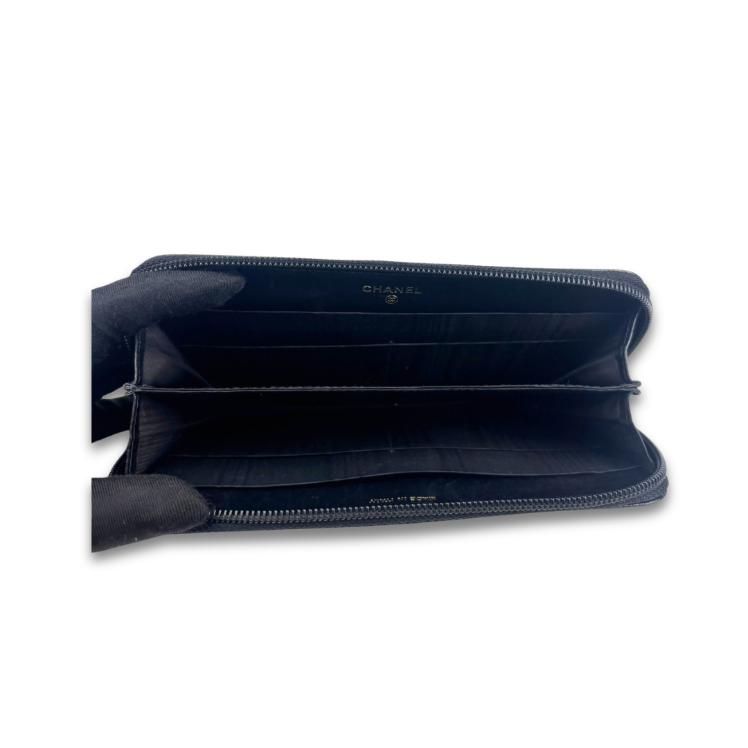 Chanel CC Timeless Zip Around Wallet