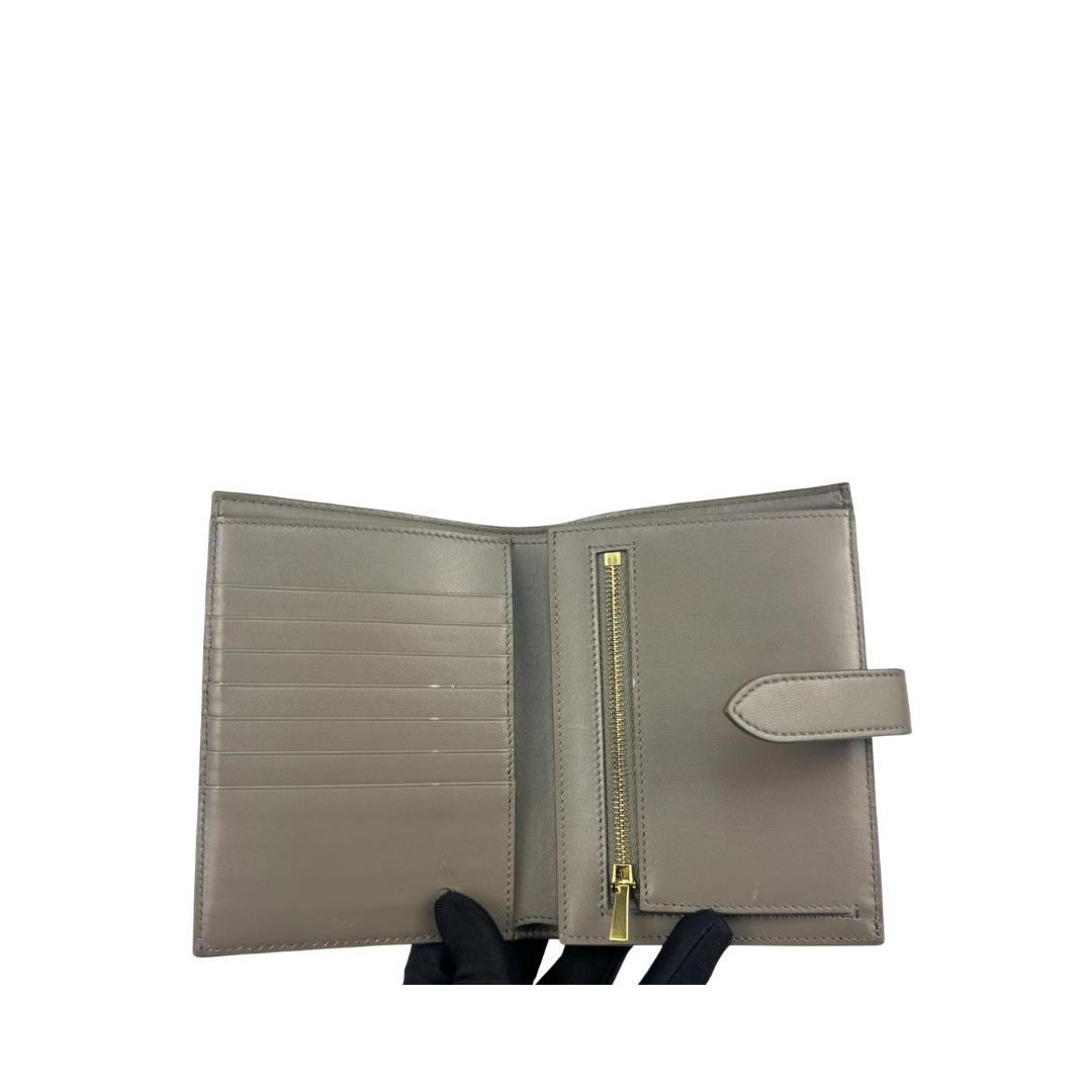 Celine Grey Medium Strap Wallet