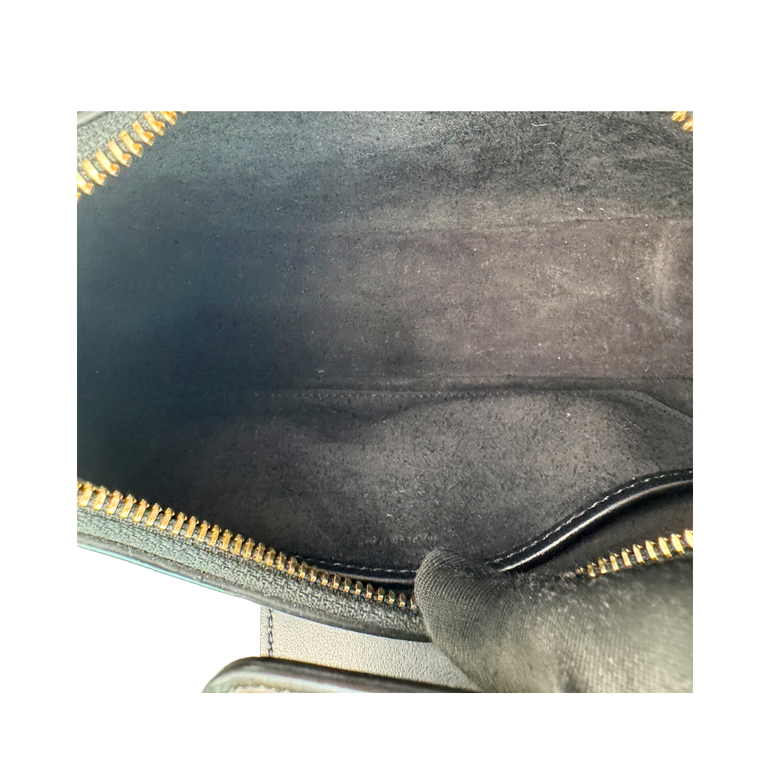 Celine Medium Black Ava Triomphe Shoulder Bag
