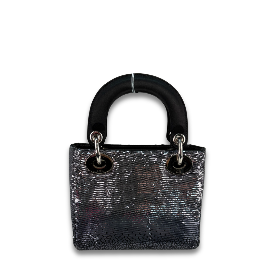 Christian Dior Sequin Mini Lady Dior Bag