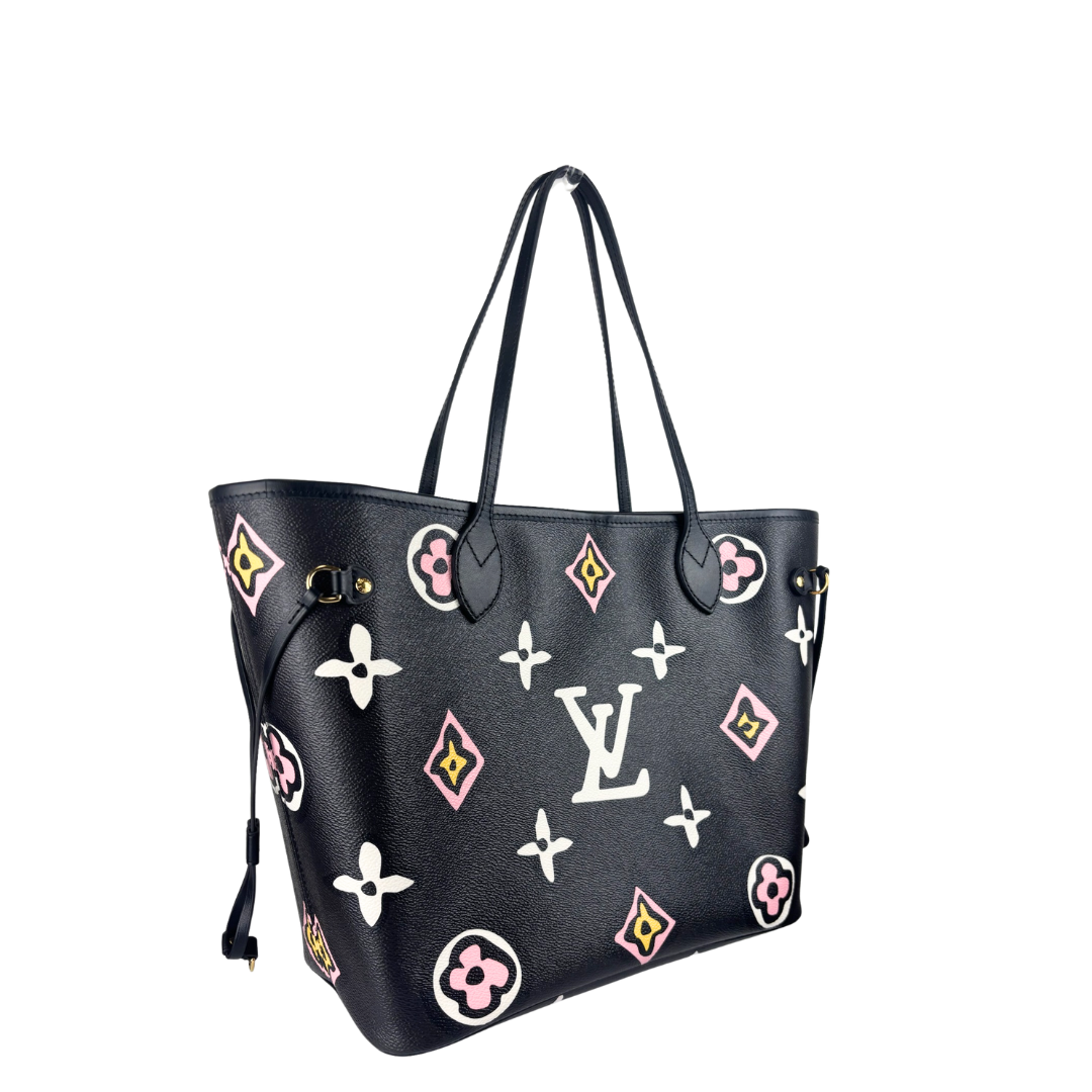 Louis Vuitton Limited Edition Wild At Heart Neverfull MM Set