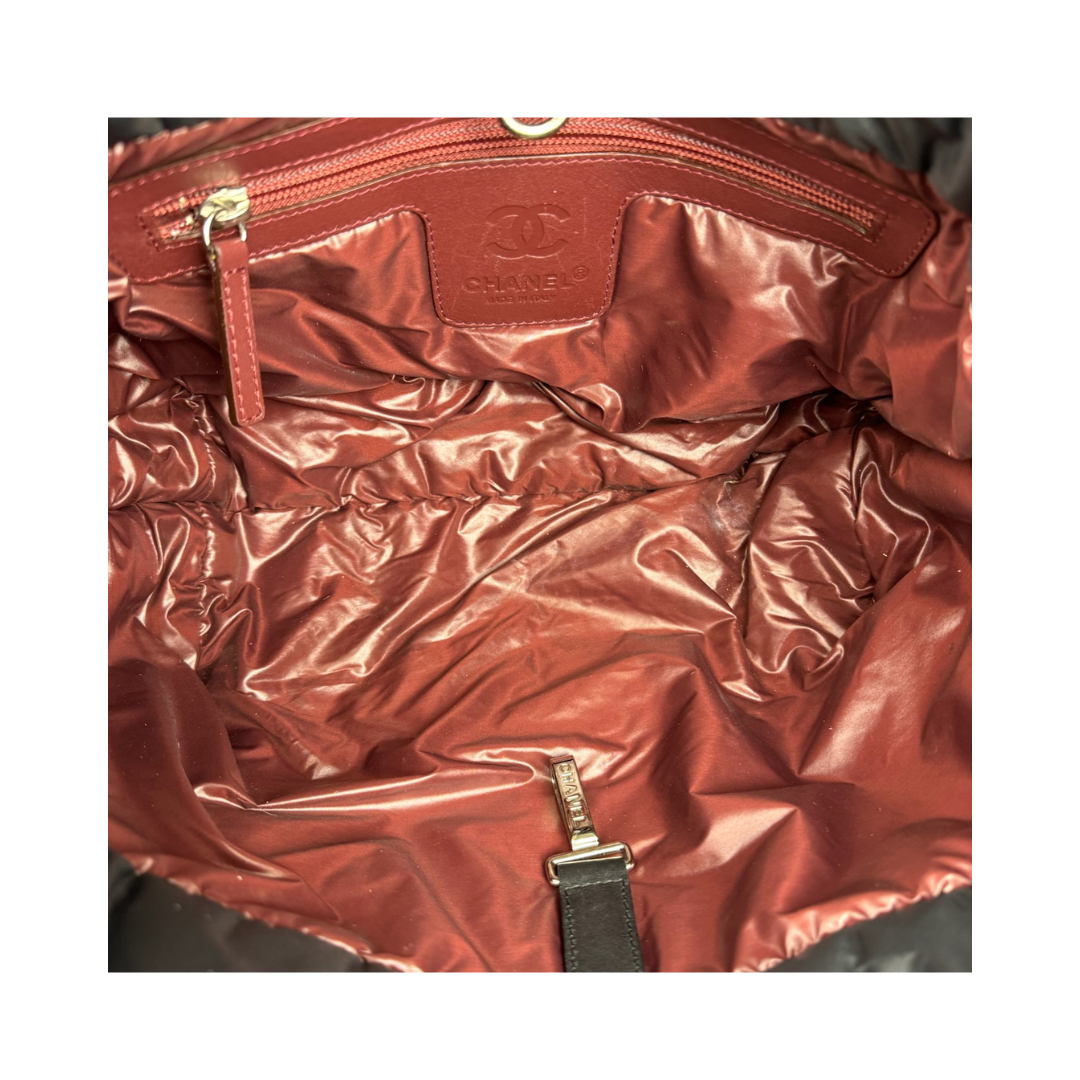 Chanel Black Nylon Coco Cocoon Tote