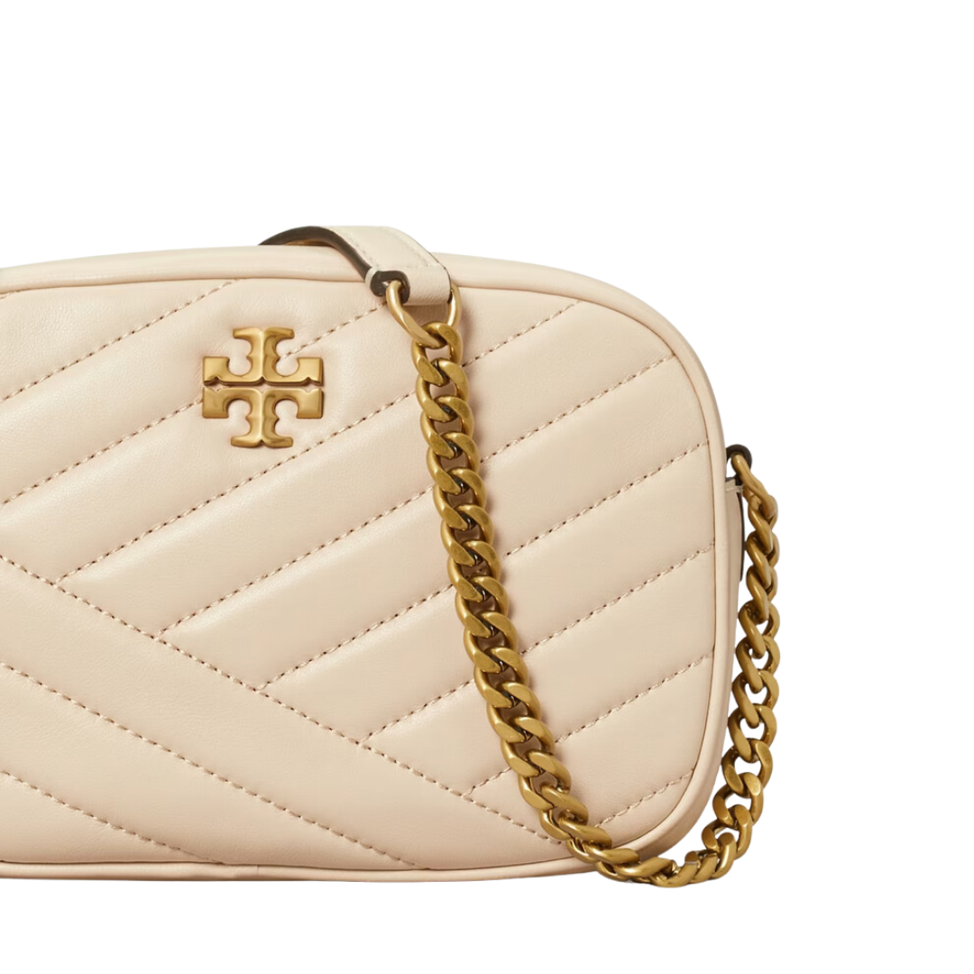Tory Burch Kira Chevron Camera Bag New Cream Lola Saratoga