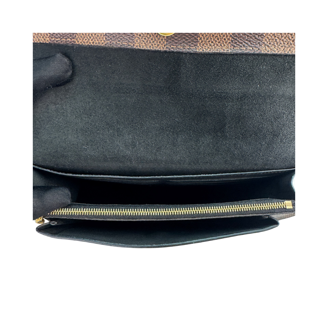 Louis Vuitton Damier Ebene Vavin Chain Wallet
