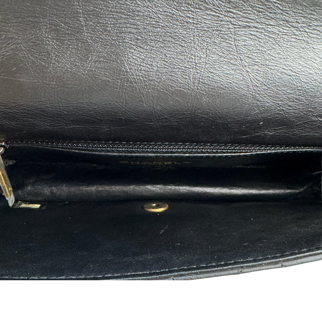Chanel Aged Calfskin Coin Medallion Flap Bag