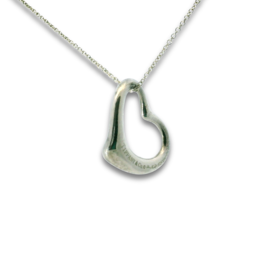 Tiffany & Co Elsa Peretti Open Heart Pendant Necklace