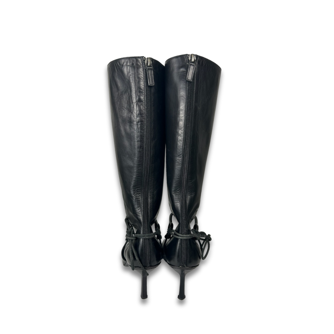Gucci Horsebit Heeled Boots - Size 10