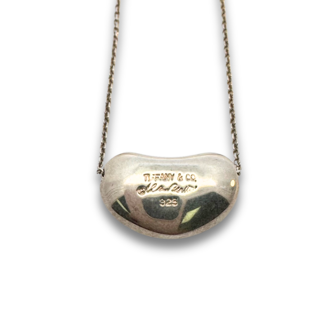 Tiffany & Co Elsa Peretti Large Bean Design Pendant Necklace