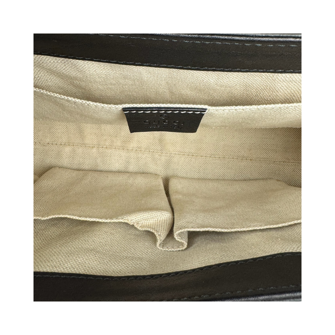 Gucci Black Guccissima Emily Shoulder Bag