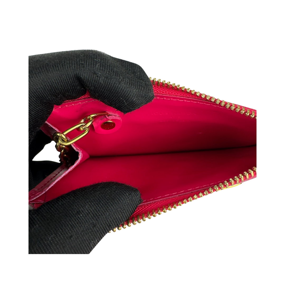 Louis Vuitton Hot Pink Vernis Key Pouch