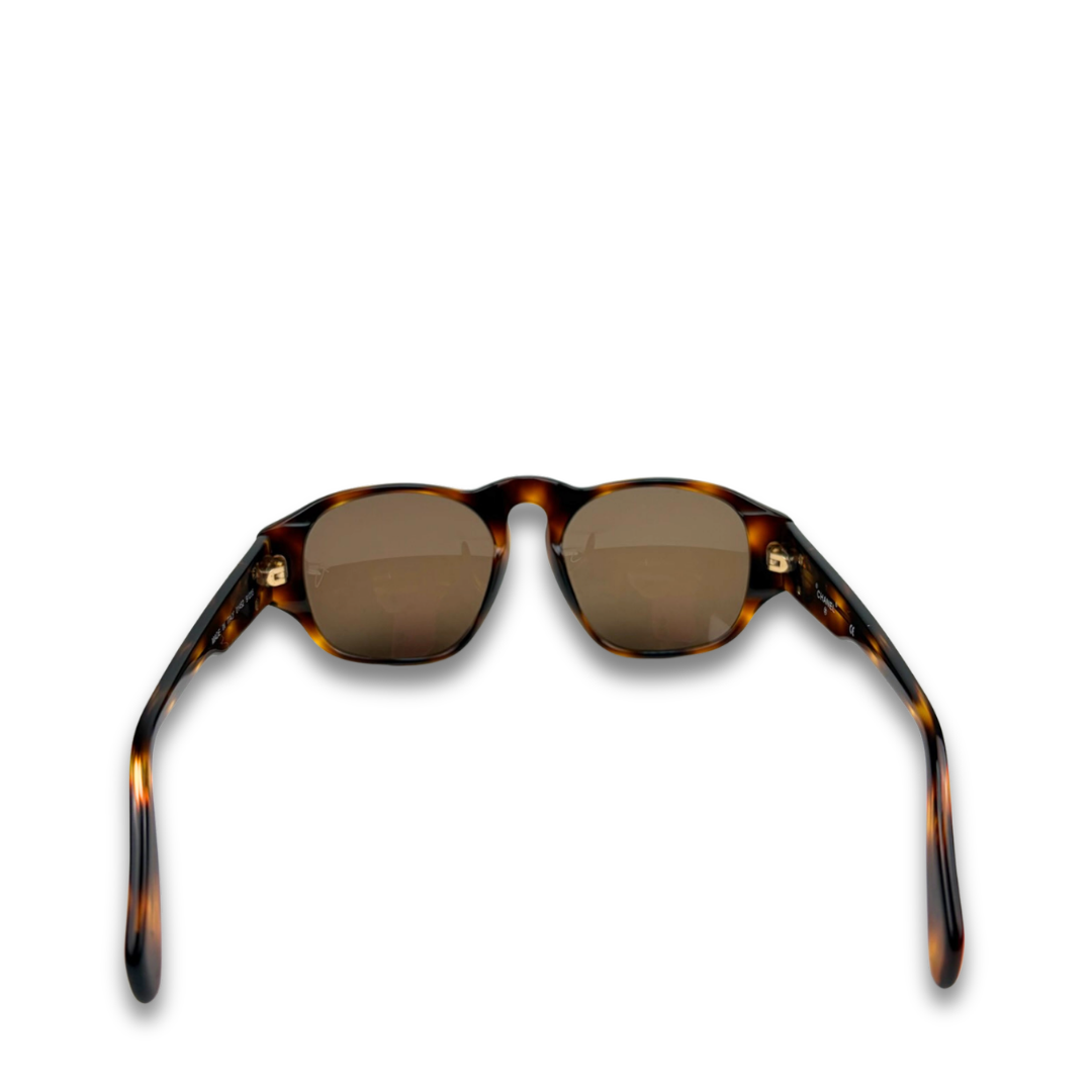 Chanel Tortoise Round Sunglasses