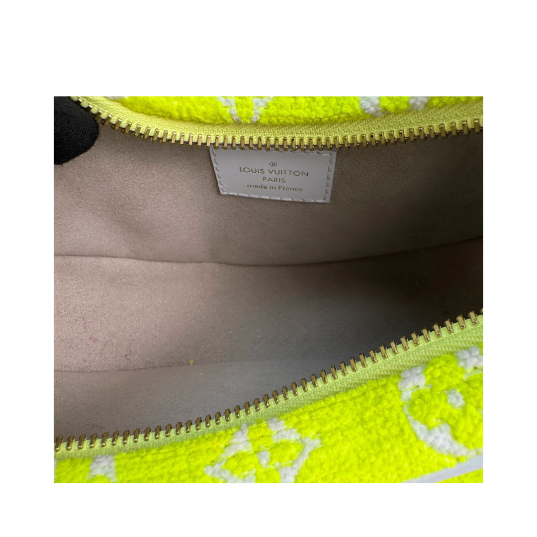 Louis Vuitton Yellow Jacquard Velvet Loop