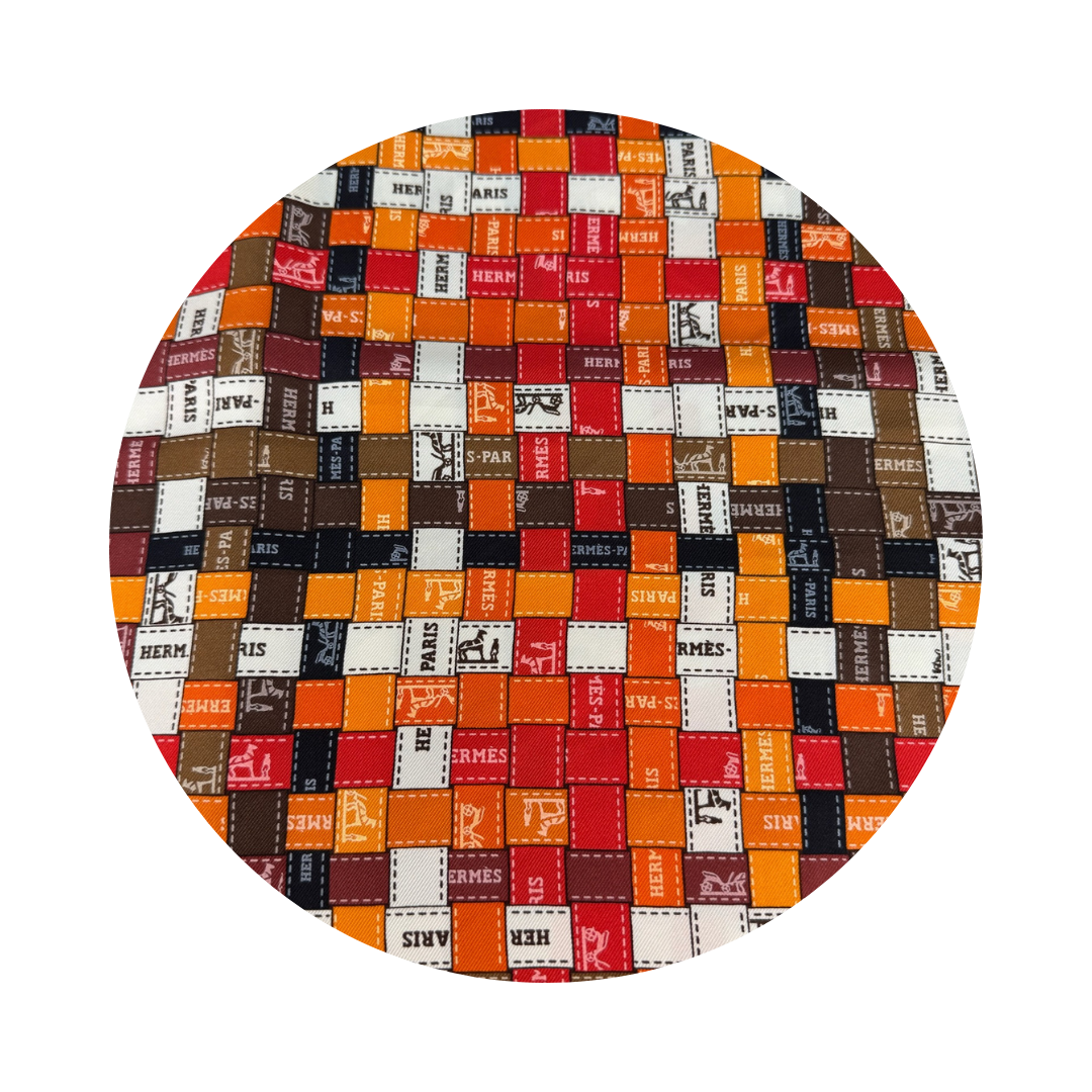Hermès 'Bolduc Au Carre' Silk Scarf 90