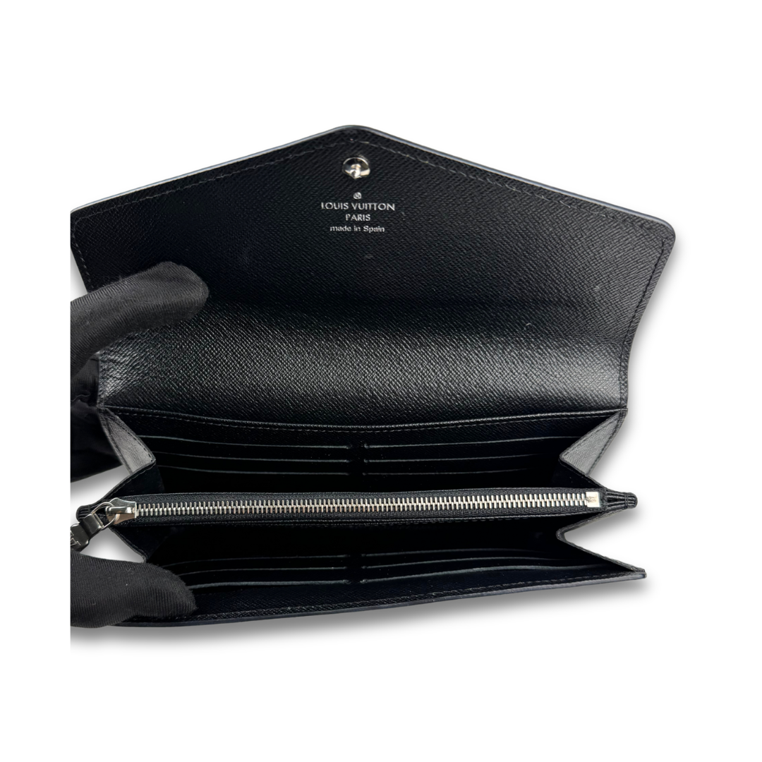 Louis Vuitton Denim Epi Leather Sarah Wallet