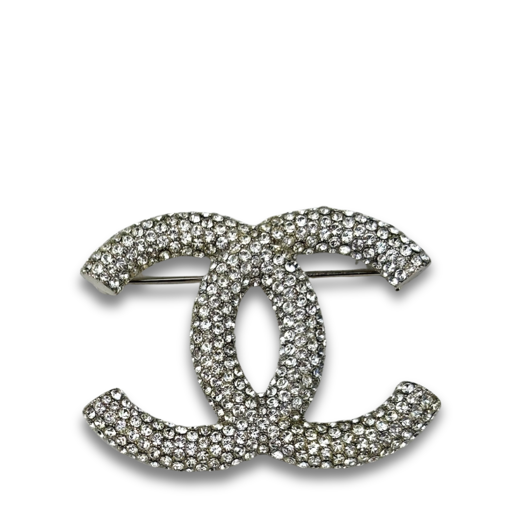 Chanel Strass CC Brooch