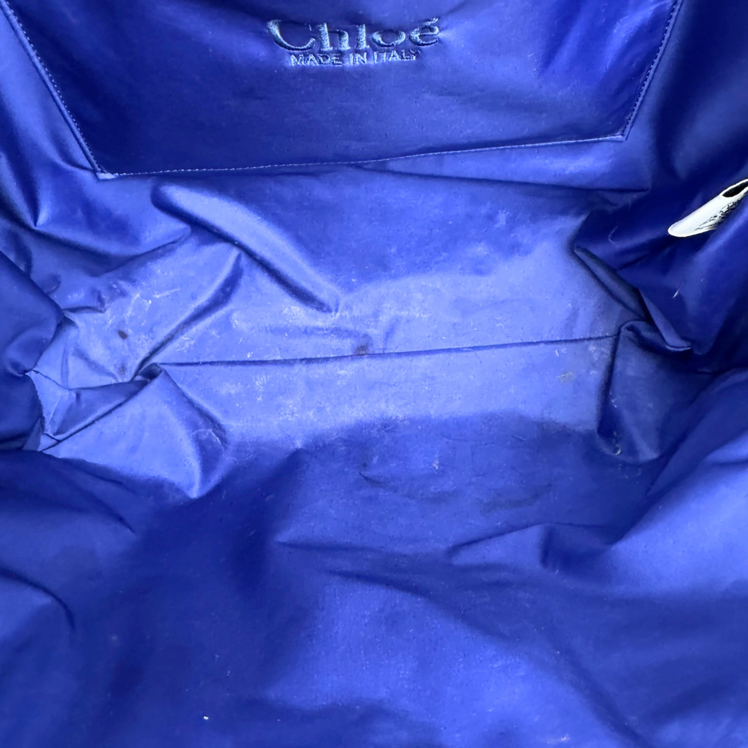 Chloe Blue Nylon Woody Tote