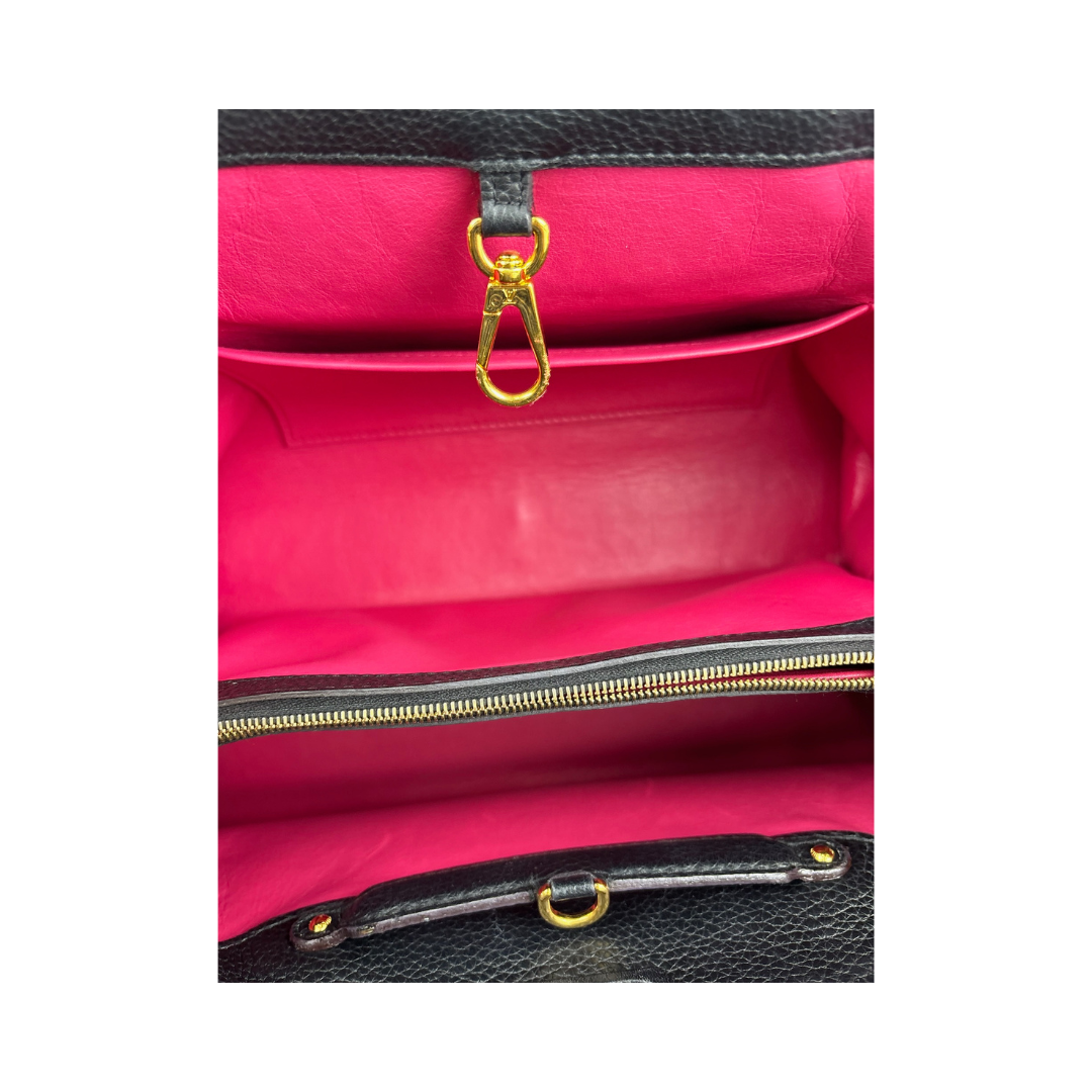 Louis Vuitton Black Capucines MM