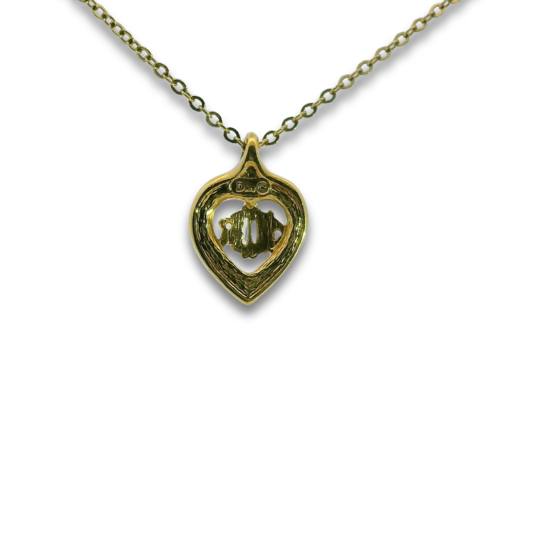 Dior Crystal Heart Necklace