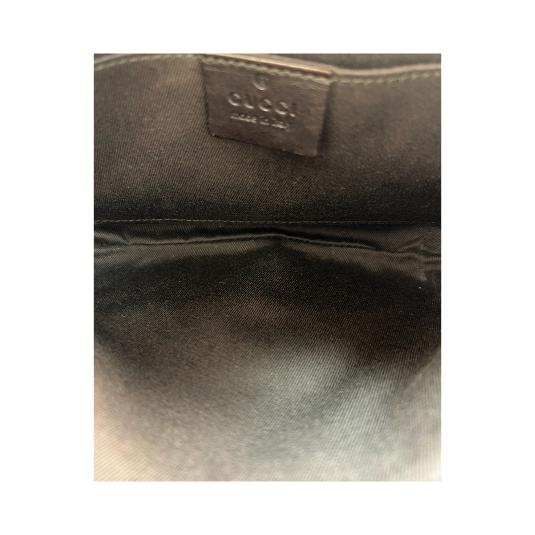 Gucci Brown Canvas Shoulder Bag