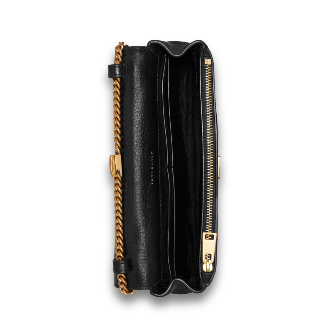 Tory Burch Charlie Quilted Chain Wallet
