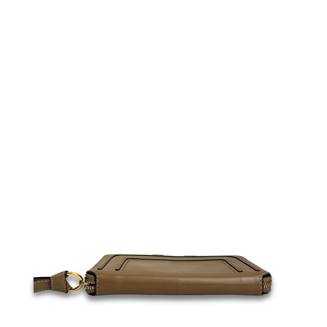 Chloe Marcie Brown Zip Around Wallet