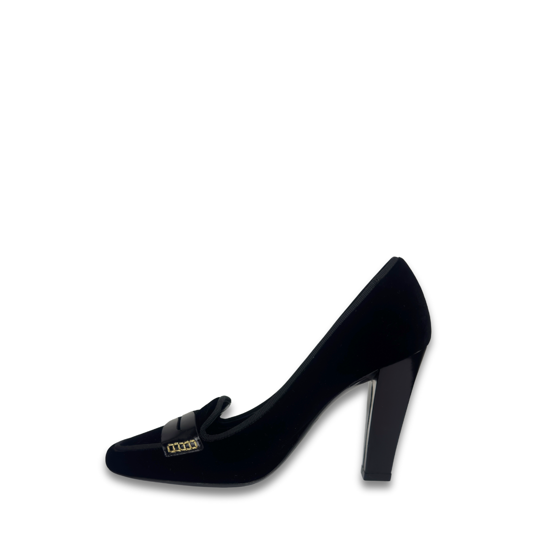Celine Velvet Loafer Pumps - Size 36