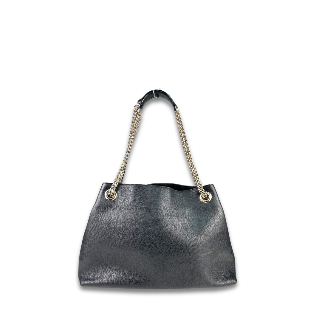 Gucci Black Soho Chain Tote