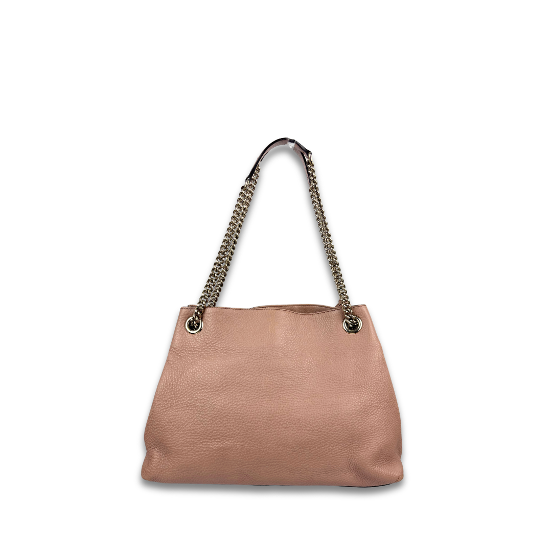 Gucci Pink Soho Chain Tote