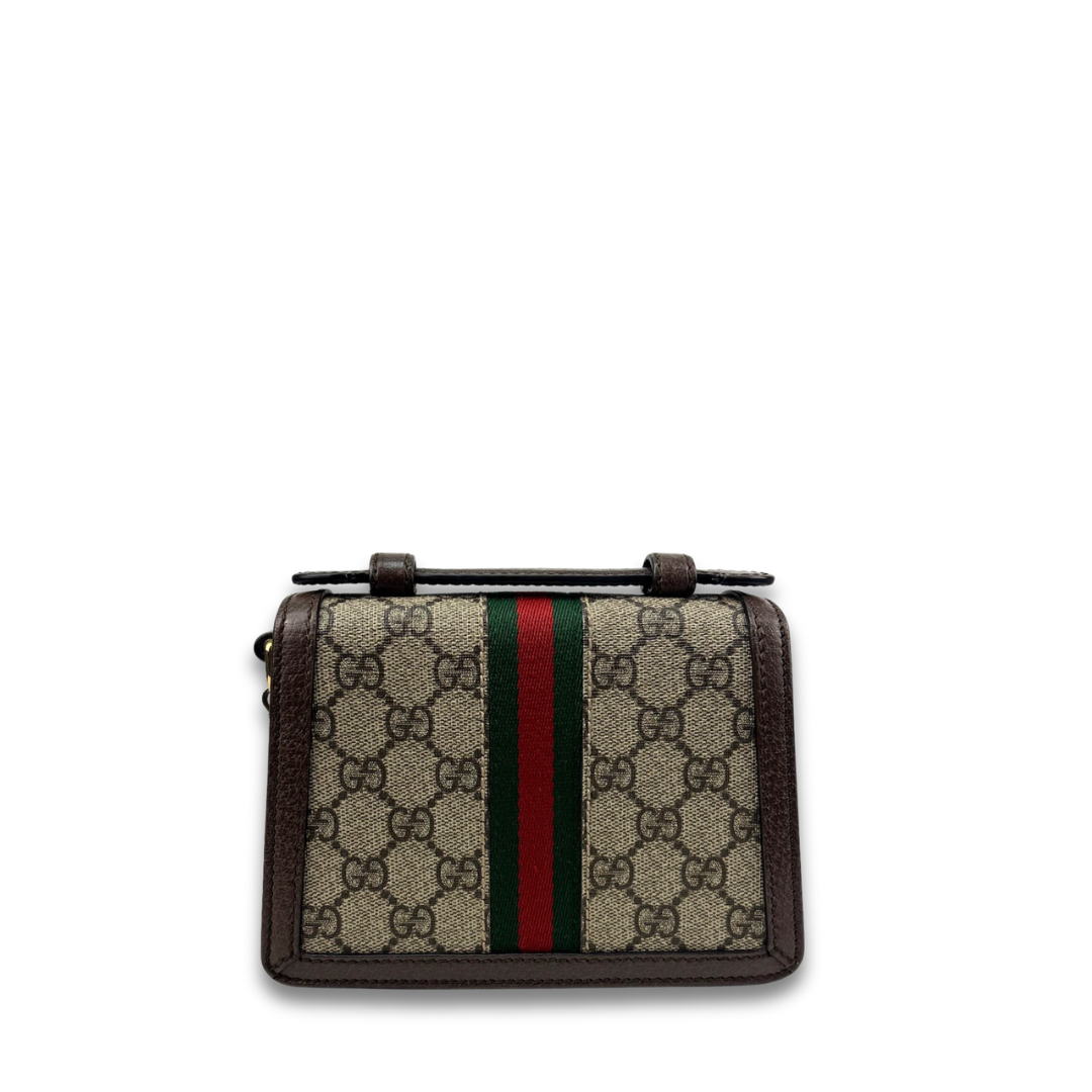 Gucci Mini Ophidia Top Handle Chain Bag